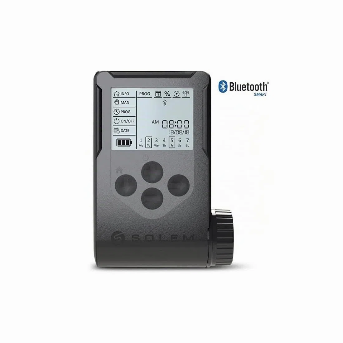 GNCGarden Programmatore a batterie DC IP68 Bluetooth WOOBEE SOLEM - Programmatore Woo-Bee 2 - Programmatore di irrigazione Bluetooth - Woobee Programmatore di irrigazione a 2 stazione