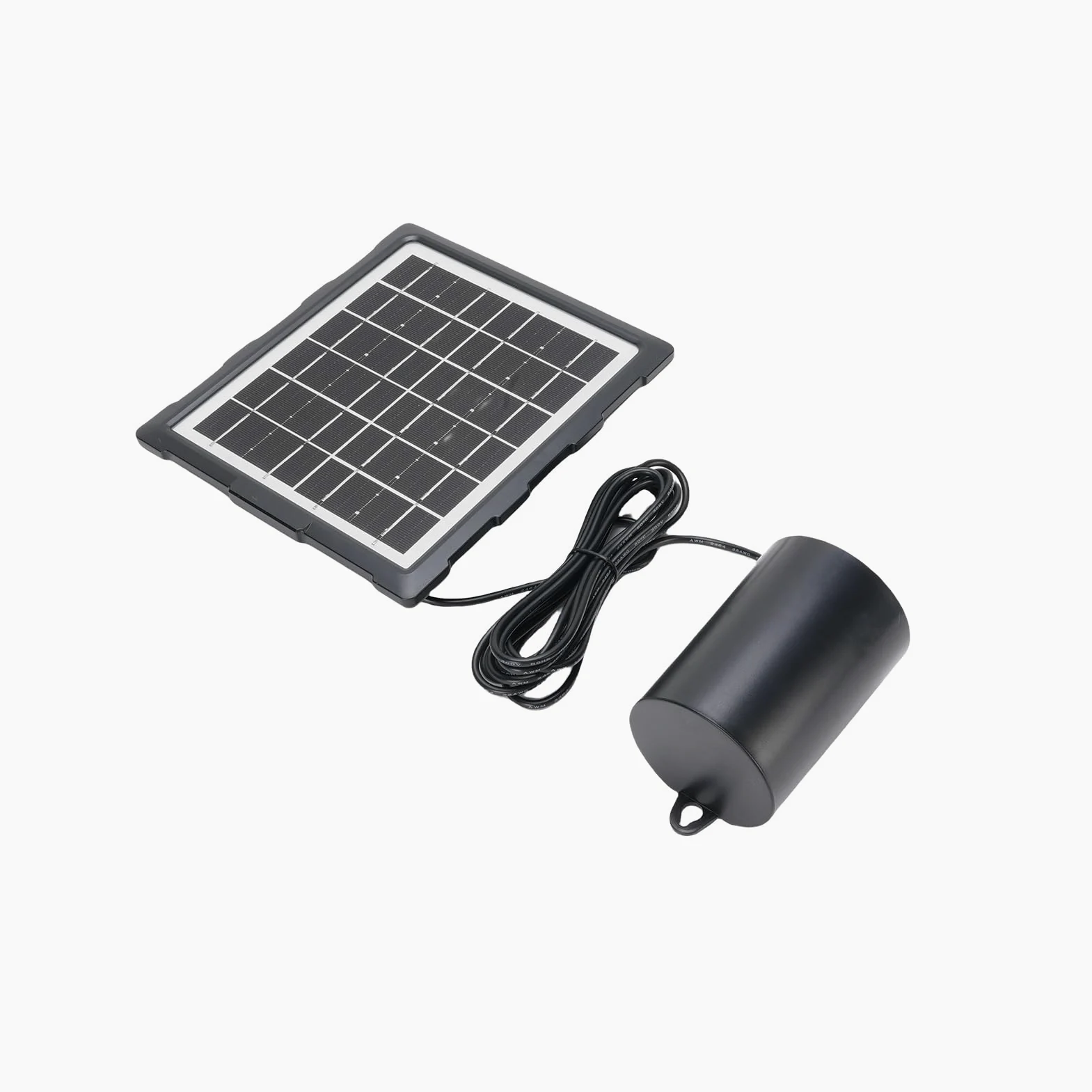 Zerodis Pompa per Fontana per Laghetto Pompa 2400mAh Batteria 3 modalità 60H Autonomia IP65 Impermeabilizzazione con 2 Pietre Porose per Laghetto Acquario Acquari Ossigenazione dell'acqua Aeratore