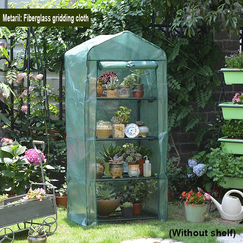 N/U Copertura per Serra da Giardino, Telo Imperabile per Mini Serra in Plastica con Cerniera per Pianta Fiore Erba da Balcone Terrazza Esterno Casa (Non Include Serra e scaffale) 160x70x50cm