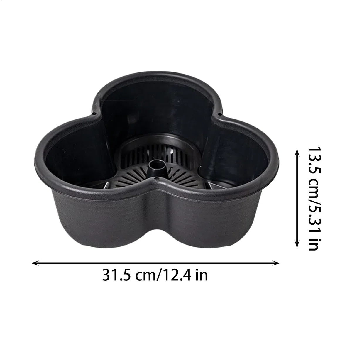 Fioriera impilabile per fragole, vaso verticale con di auto-irrigazione, multi-livello salvaspazio con ruote (31,4 x 13,5 cm), per verdure, fiori, piante grasse | Fioriera A Torre Da Giardino Per Uso Interno per Giardinaggio e Coltivazione in Casa Interno