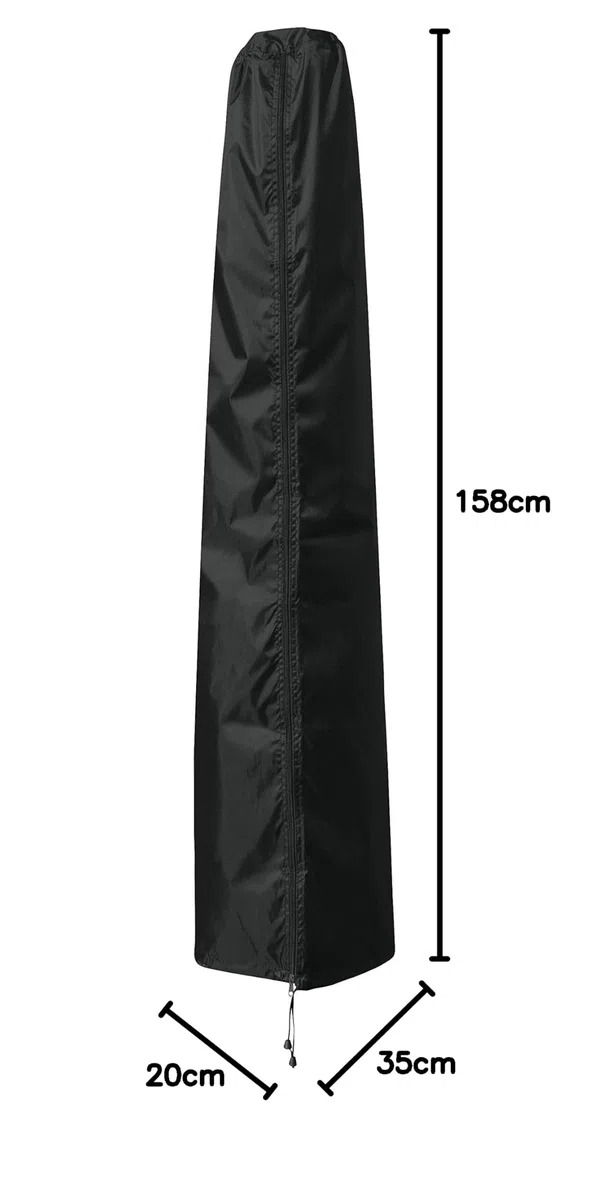 B.PRIME - Telo protettivo per ombrelloni < 250 cm - Impermeabile traspirante e stabilizzato contro i raggi UV - Copertura di qualità premium - Telone in tessuto Oxford in poliestere 210D
