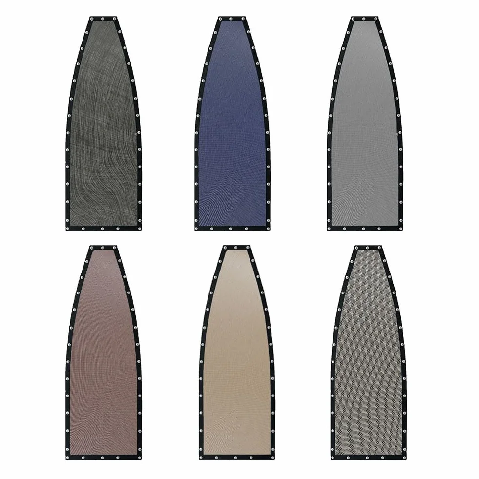 Telo di ricambio per sedia a dondolo sospesa da esterno, 64 x 197 x 23 cm, in textilene, per patio, giardino, nero, grigio, blu navy