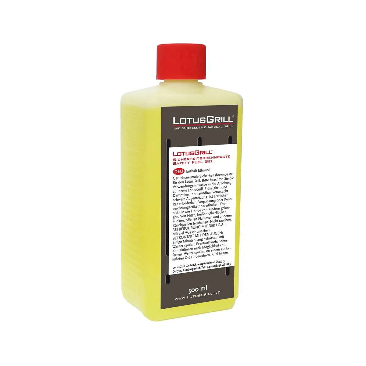 LotusGrill - Gel accenditore da 500 ml sviluppato appositamente per LotusGrill, per barbecue a carbone o griglie da tavolo