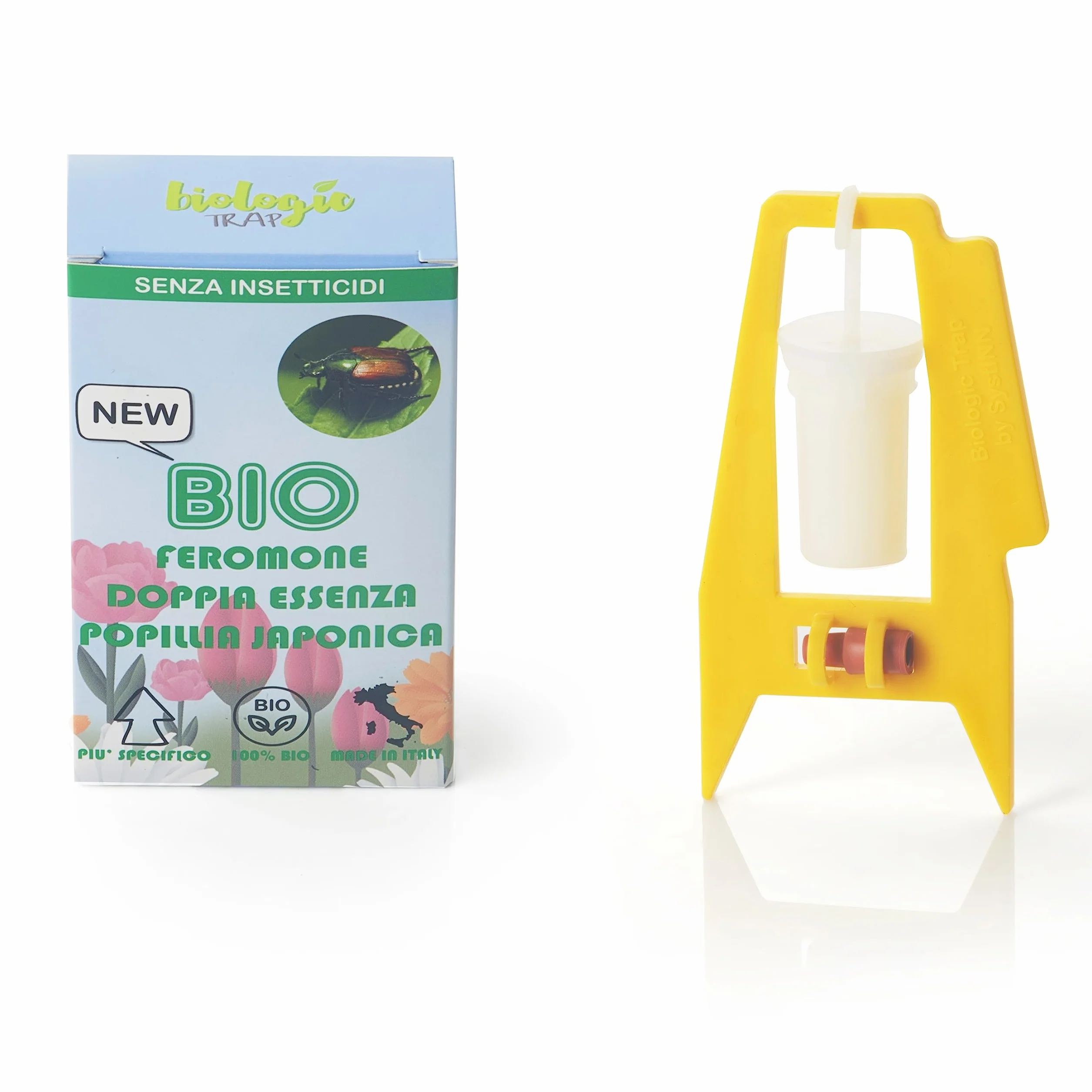 BIOLOGIC TRAP | Super Feromone Popillia Japonica BIO, Doppia Essenza, Efficace Cattura e Lunga Durata, 1 Ricarica