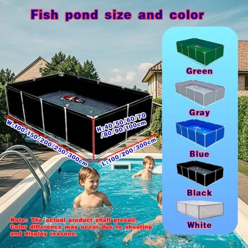 Piscina fuori terra, telaio in acciaio, piscina da giardino per famiglie e bambini, facile da montare con toppa di riparazione