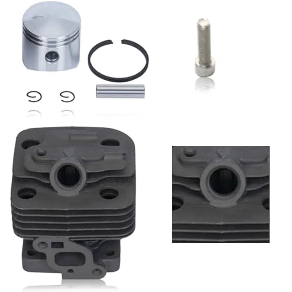 Kit pistone cilindro da 34 mm per Echo PB-260I PB-260L PE-260 PE-261 EDR-260 SRM-260, set di ricostruzione motore in alluminio con anelli di sicurezza