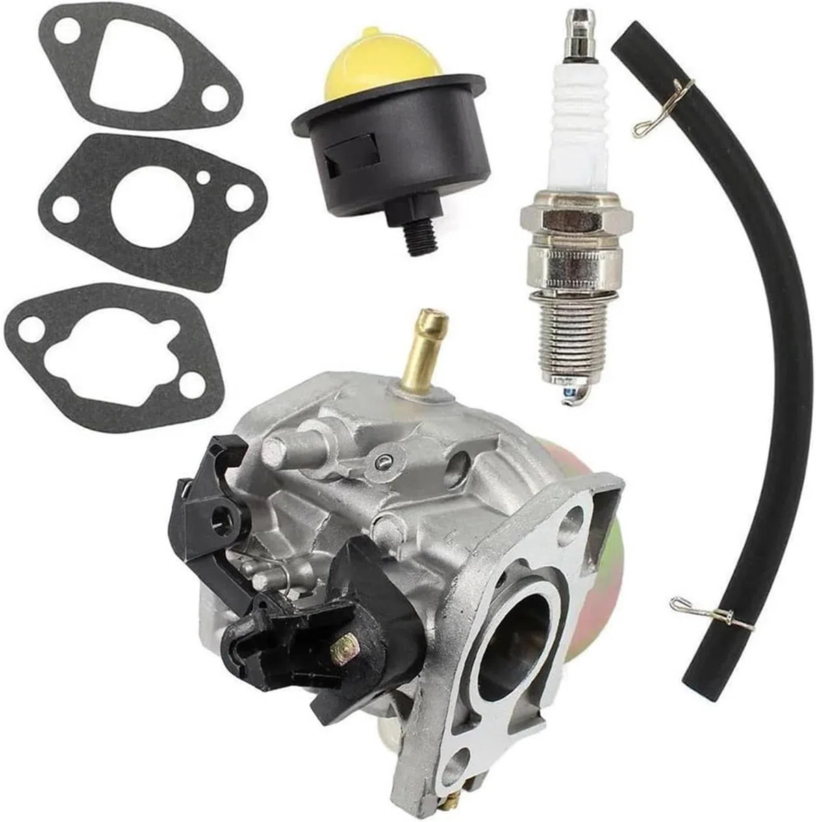 Carburatore per tosaerba Parti del motore Carburatore Kit carburatore Candela per candela Pompa Innesco Guarnizione