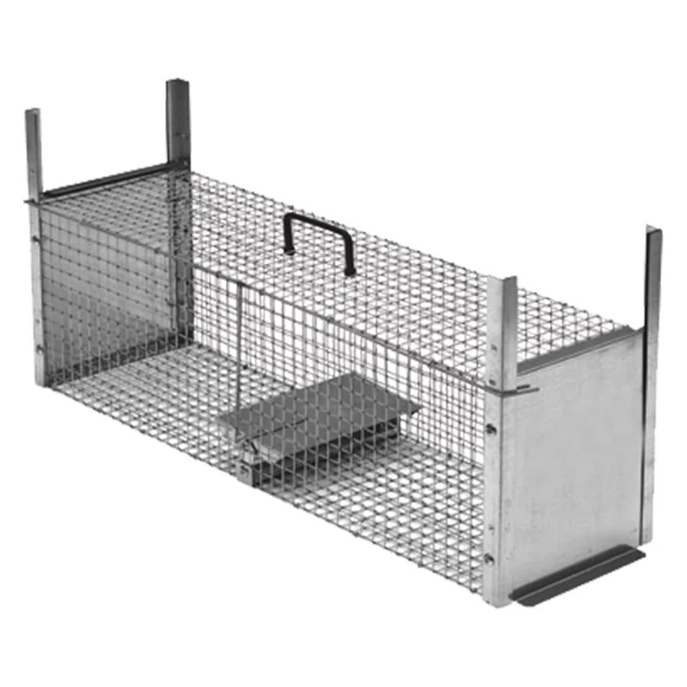 Novital - Trappola pieghevole per piccoli predatori a due entrate - cm 82 x 24 x h 26 magl. 1,9 x 1,9