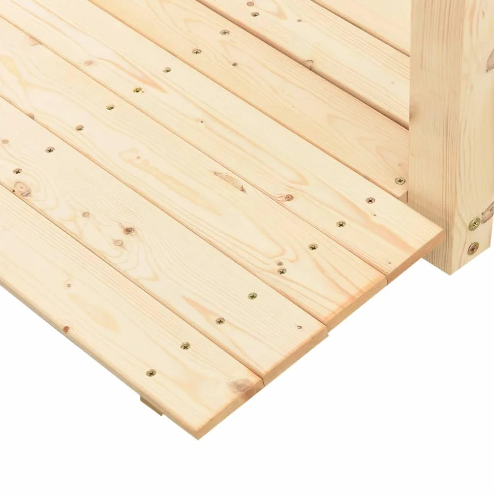 Generico Ponte Giardino Ringhiere 150x67x56cm Legno Massello Abete Rosso,Prato e Giardino,Vita all'aperto,Strutture da Esterno,Ponti da giardino-363359