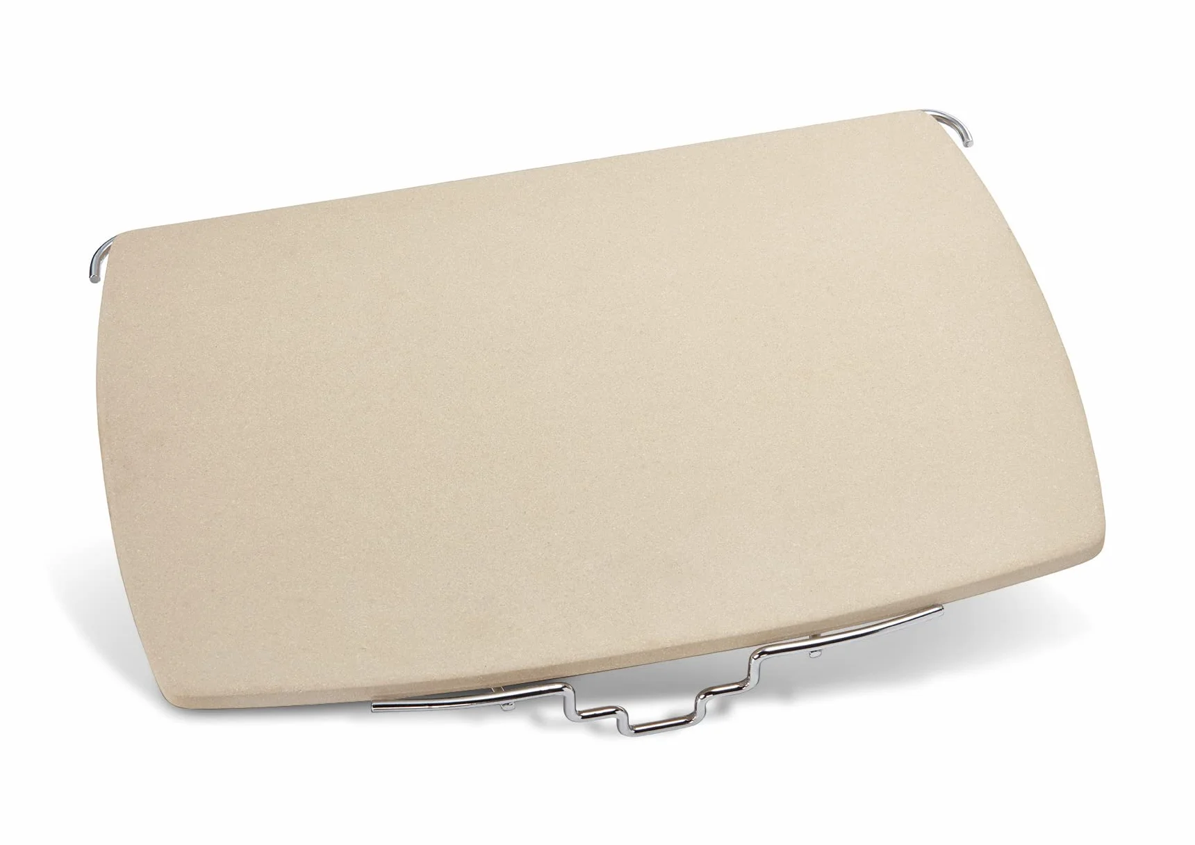 Enders Pietra refrattaria per Pizza in Cordierite rettangolare inclusa struttura di sostegno in acciaio inox - Compatibile con modello di griglia a gas Enders Urban - Accessori per il barbecue #8602