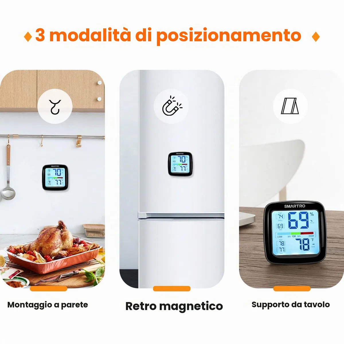SMARTRO SC42 Professionale Digitale Igrometro Indoor Termometro Termometro Umidità Della Stanza Manometro & Pro Precisione Calibrazione
