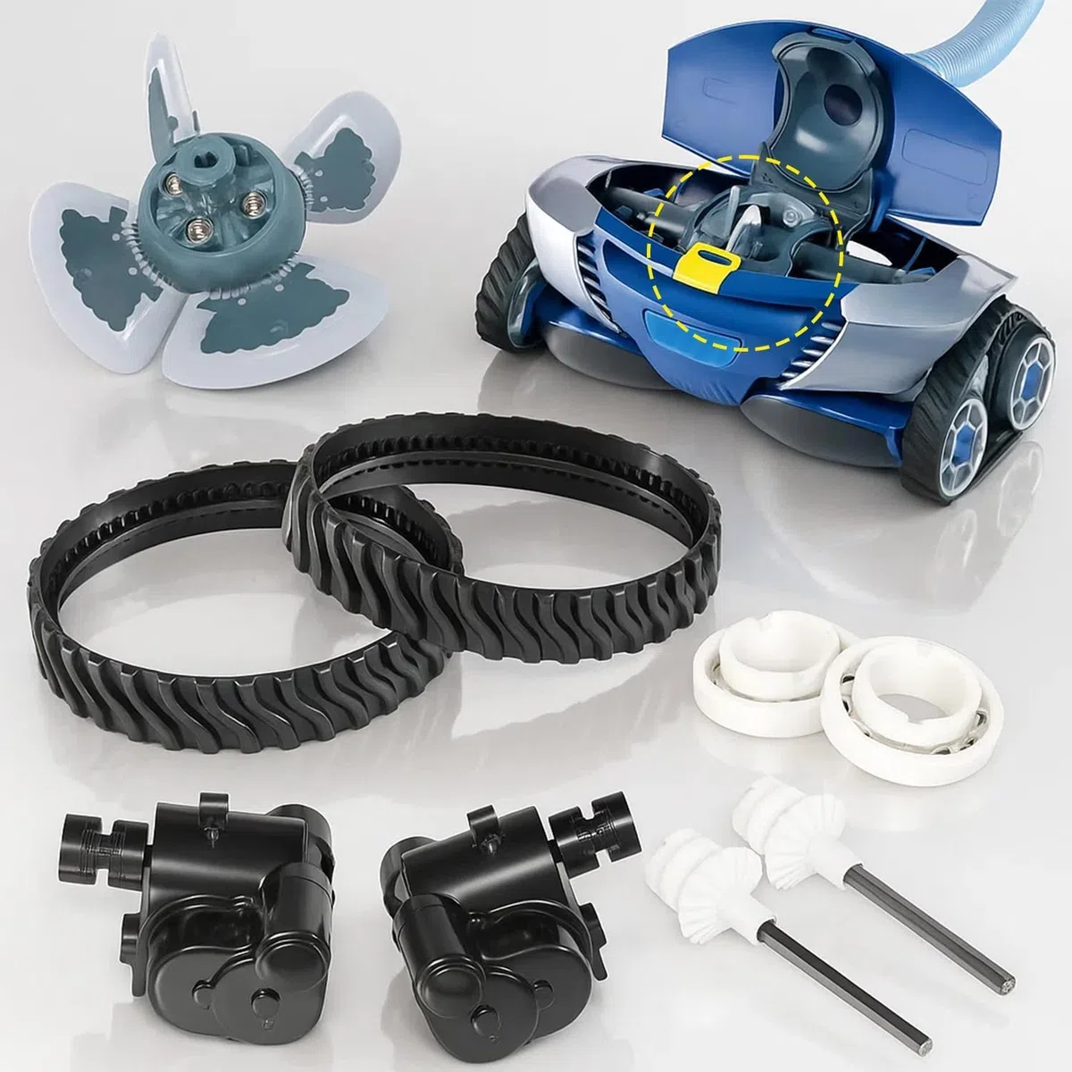 Kit di manutenzione completo R0796200 per pulizia piscina Zodiac Baracuda MX8, MX6, MX8 EL e MX6EL (pezzi di ricambio) compatibile con R0524900, R0526100, R0527000, R0525100, R0524700 e R05248