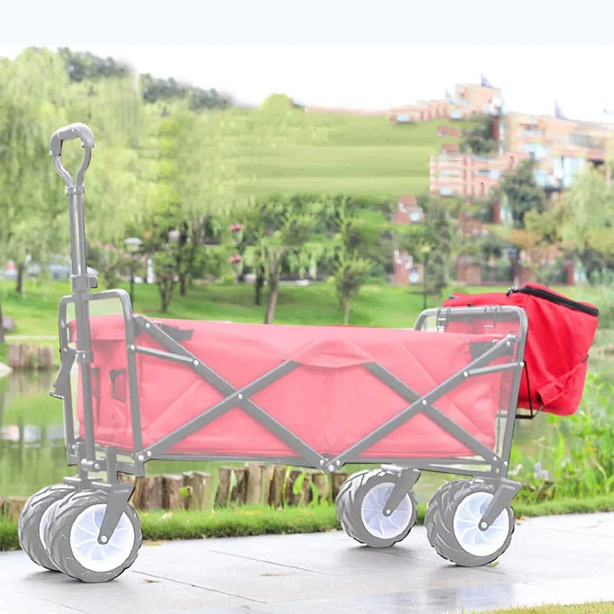 Borsa termica per alimenti, 15 l, per esterni, lavabile e pieghevole, per campeggio, barbecue, shopping e picnic