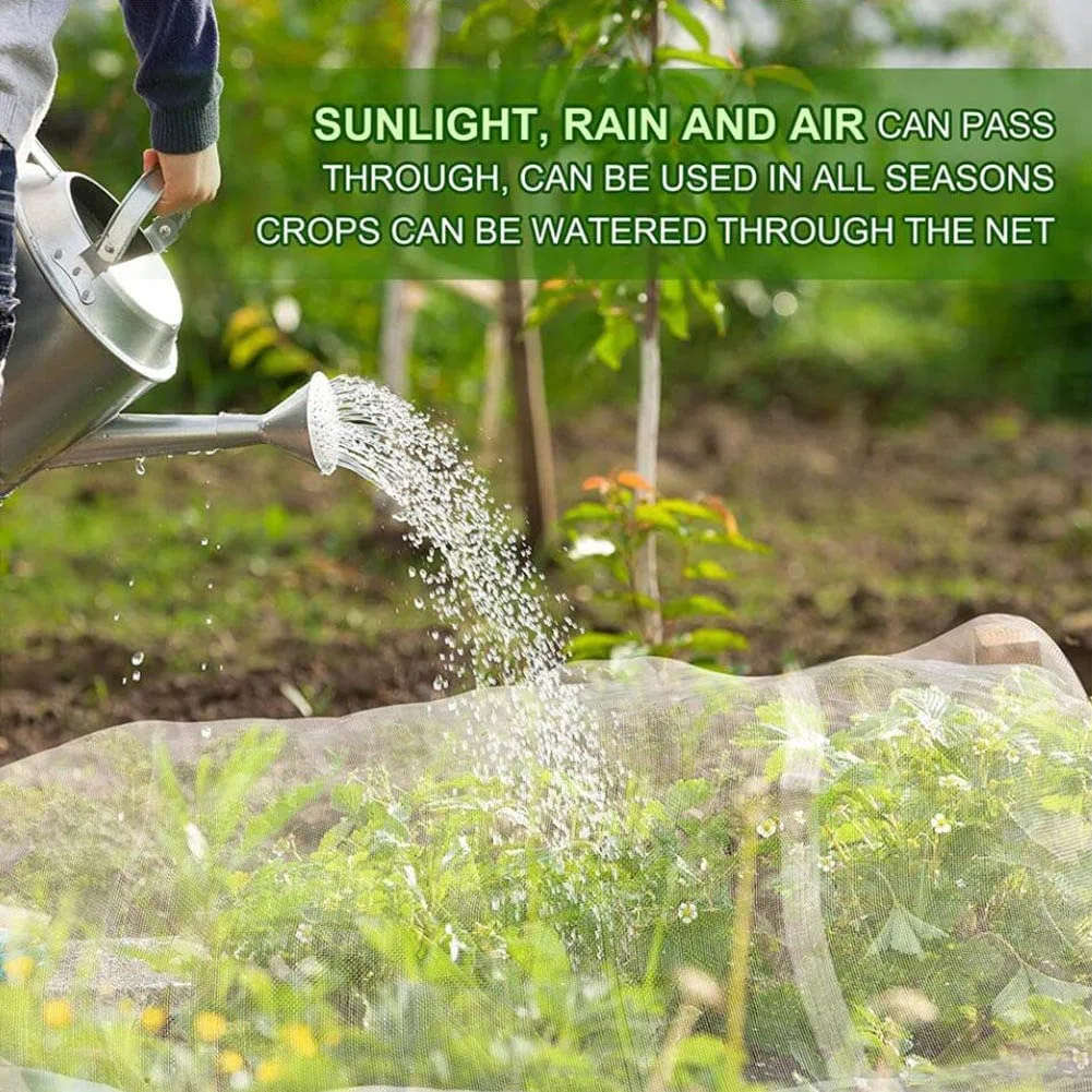 Rete Anti Insetti 3 x 10m per Piante e Orto 1mm Maglia Fine di Protezione Vegetale Reti Protettive da Giardino
