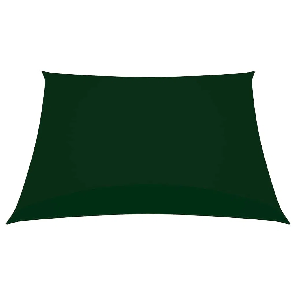 vidaXL Vela Parasole Ombra Tenda da Sole Elegante Moderna Anti UV Giardino Frangisole Terrazza Balcone in Tela Oxford Quadrata 4x4 m Verde Scuro