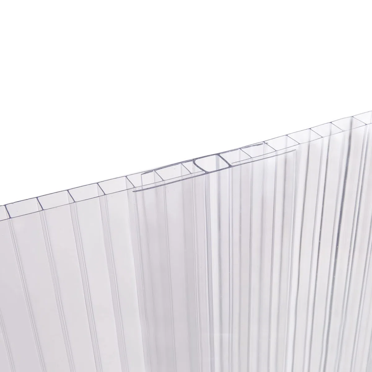 LASTRA POLICARBONATO ALVEOLARE TRASPARENTE 300x105 cm Spessore 6 mm 2 PARETI TRASPARENTE