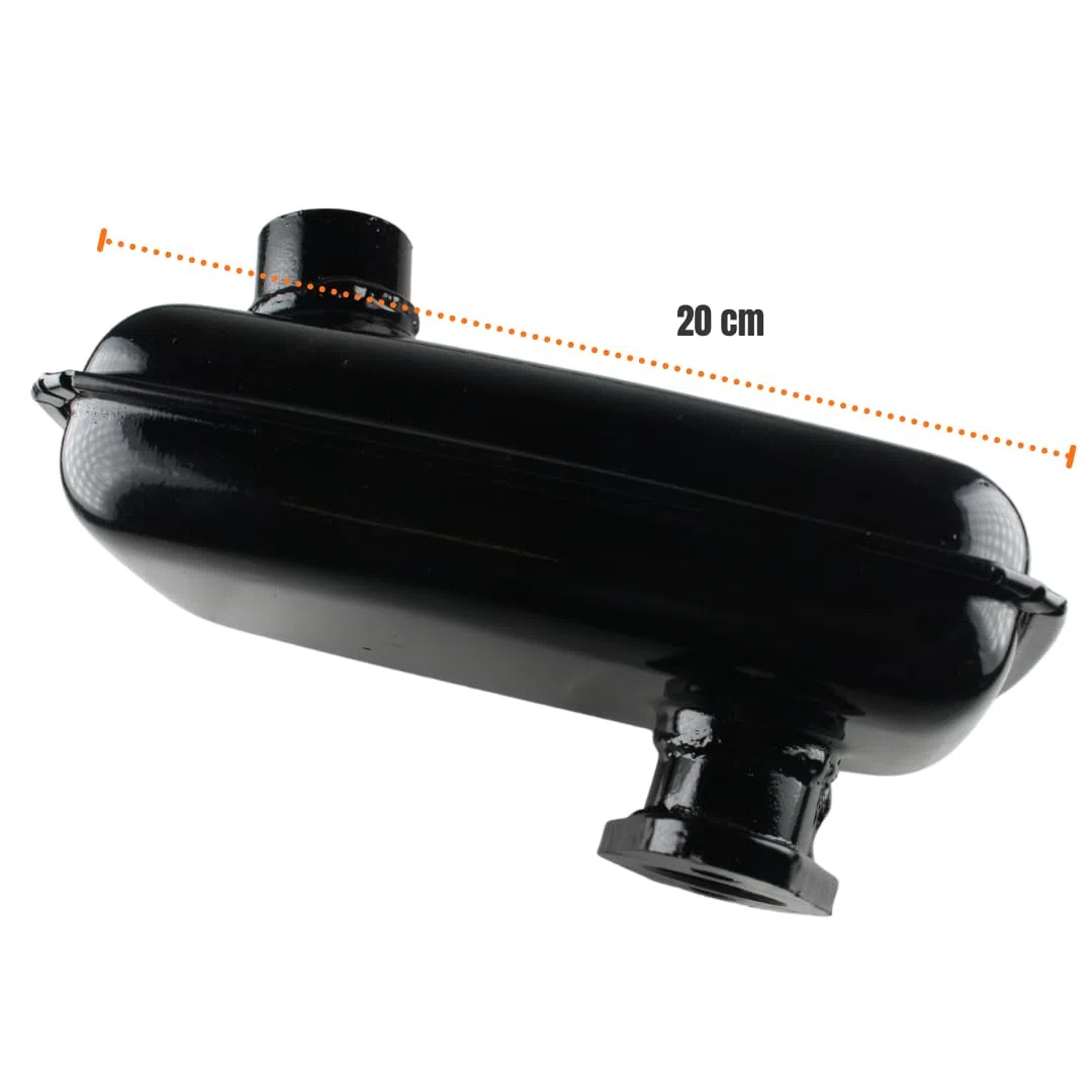 Marmitta Silenziatore compatibile motore Lombardini diesel modelli LDA450 LDA510 3LD510 per motozappa e motocoltivatore