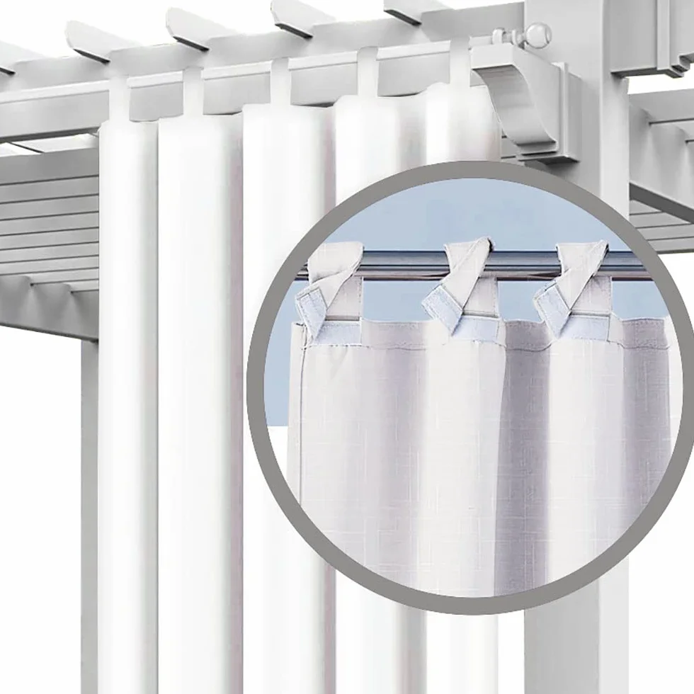 Ferocity Tenda per Esterni Impermeabile Set 2X 220 x 155 cm Impermeabile per Patio Portico Anteriore pergola per Giardino Cortile Balcone (2 Pezzi) Bianca FIRAN [129]
