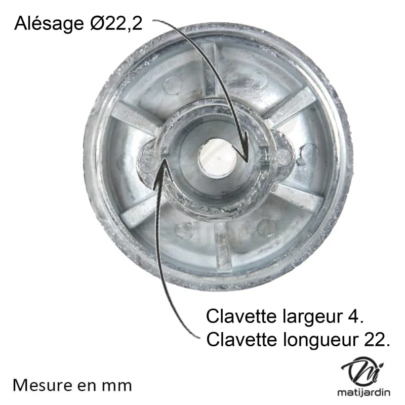 Matijardin - Supporto lama, mozzo per tosaerba compatibile con Husqvarna, Partner 515131064, 515131064, 5310050-29