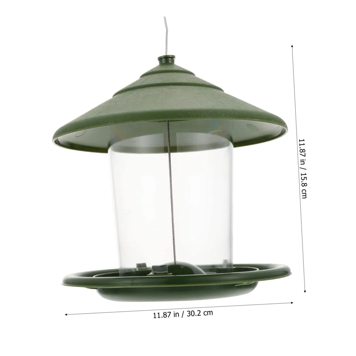 BESPORTBLE 2pezzi Mangiatoia Per Uccelli Da Appendere Dispenser Di Cibo Per Uccelli Da Giardino e Pulire Design Semplice e Pratico Per Uso Esterno