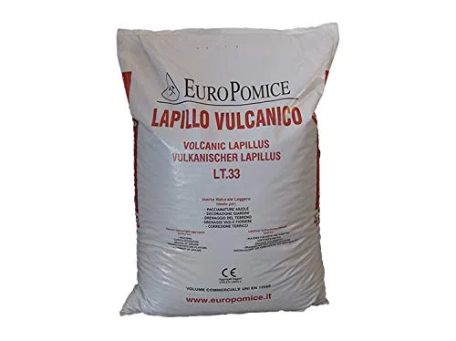 Lapillo vulcanico nero, lava vulcanica 5/10 mm (c.ca 22 kg - 33 lt)