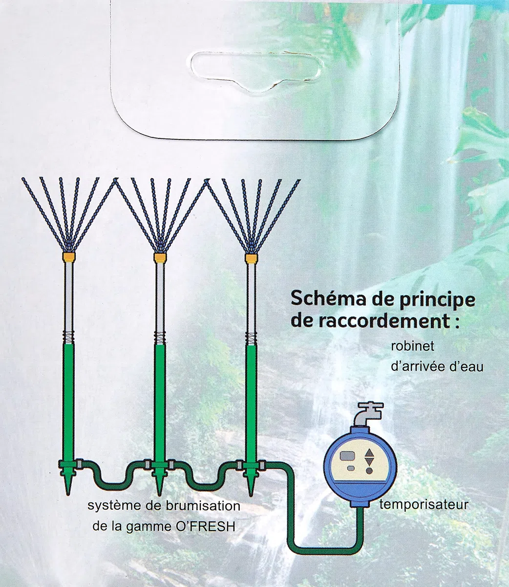 O'FRESH Timer digitale per nebulizzatore da terrazza a bassa pressione - Progettato per la nebulizzazione automatica - Programmatore irrigazione - Temporizzatore digitale per nebulizzatore esterna