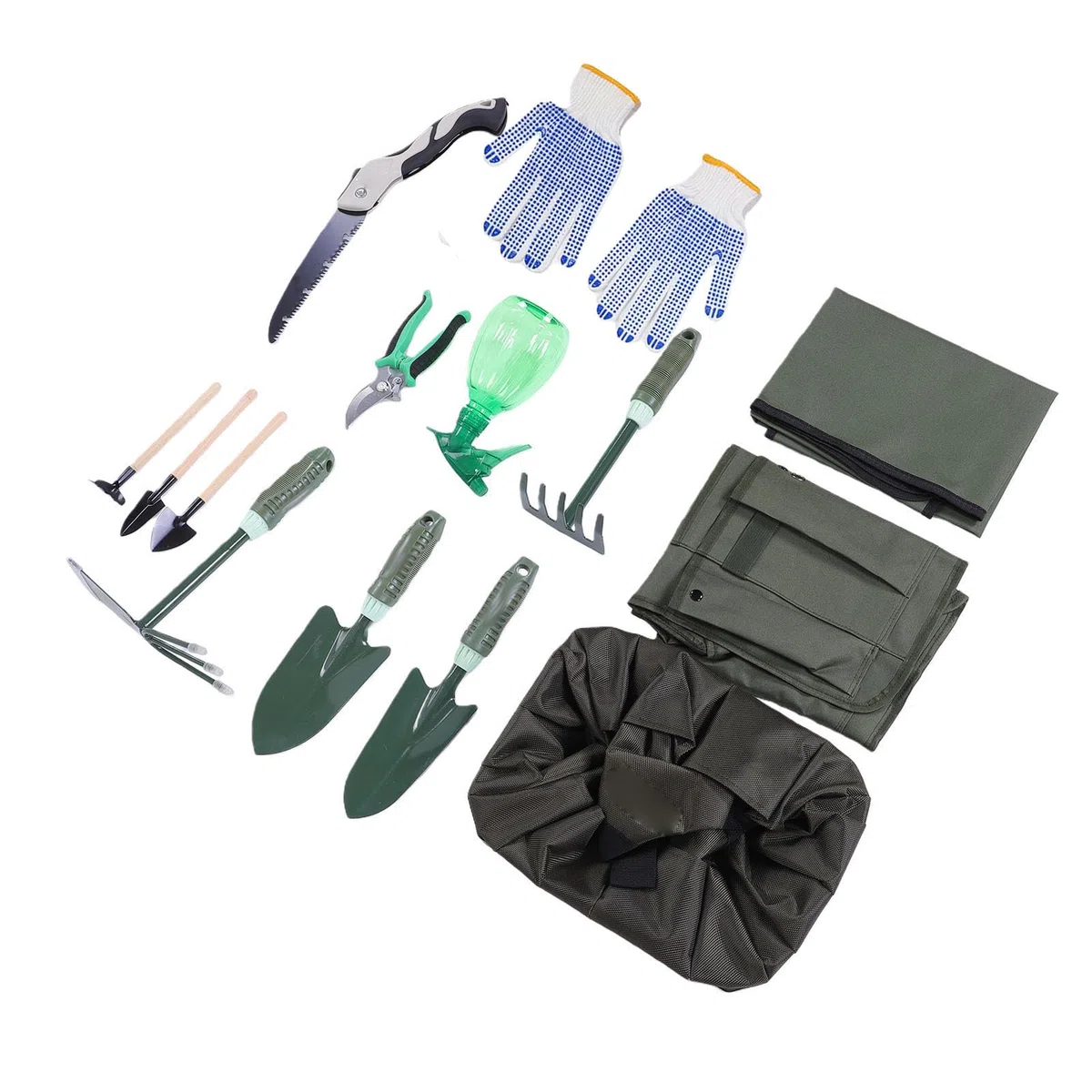 Set Attrezzi Da Giardinaggio, Rivestimento Antiruggine Manico Ergonomico Set Attrezzi Da Giardino, Kit Da Giardinaggio Per Donne Con Borsa Di Grande Capacità E Per La Mamma Festa Della Mamma