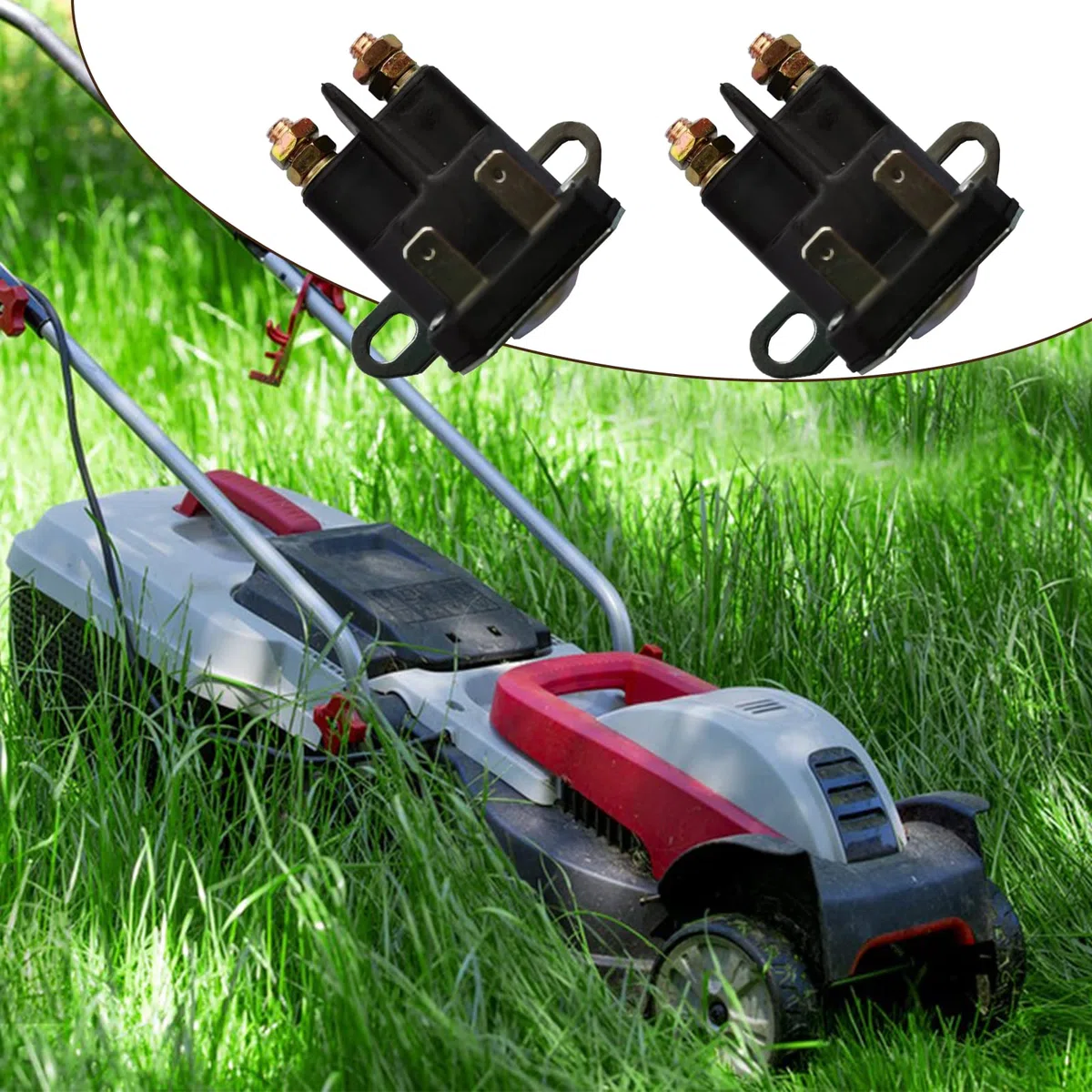 2 relè solenoide, 862-1211-211-16, relè solenoide di avviamento, 12V, per Trombetta Cub Cadet AM138068 725-04439 LA100 LA105 LA110 LA115 LA120 LA120 LA115 25