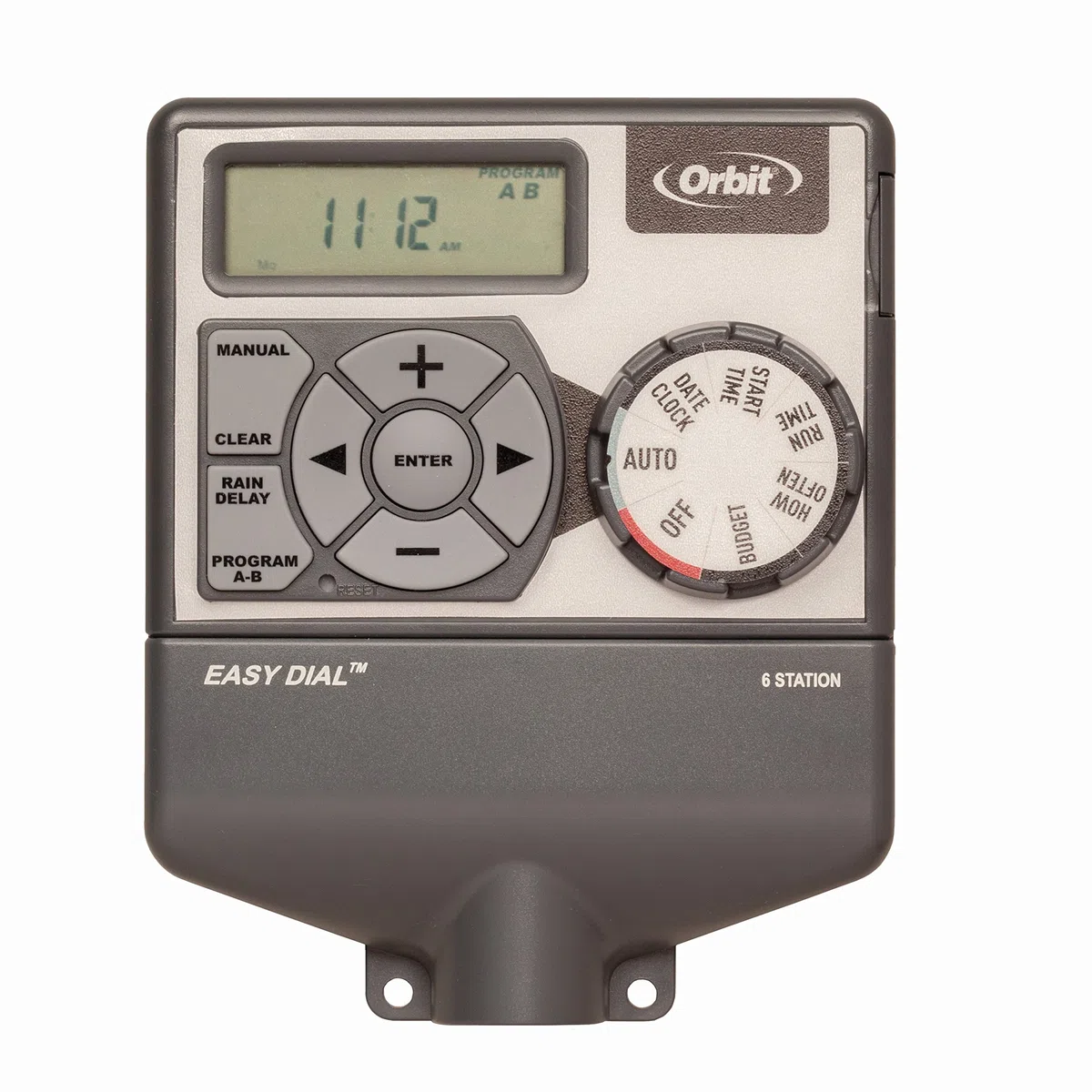 Orbit 28966 Easy Dial 6-Station Indoor Irrigatore Controller Grigio