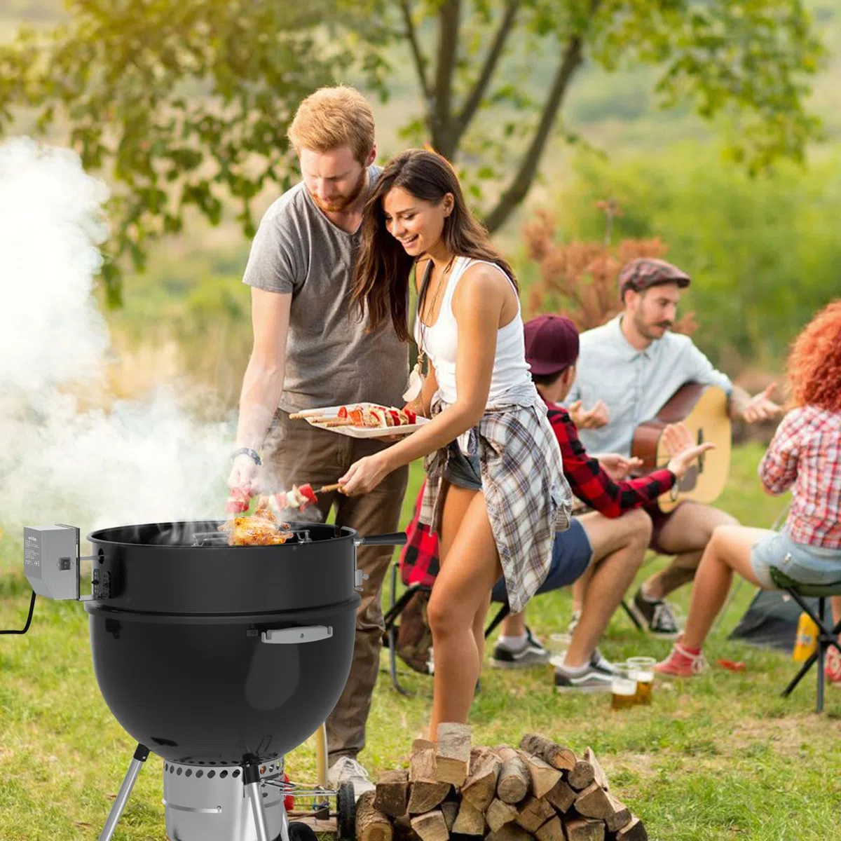 Onlyfire Motore per Girarrosto, Barbecue e Rosticceria in Acciaio Inox, 2-2.4 R/M, 50/60 Hz, 4 Watt, 220-240 V