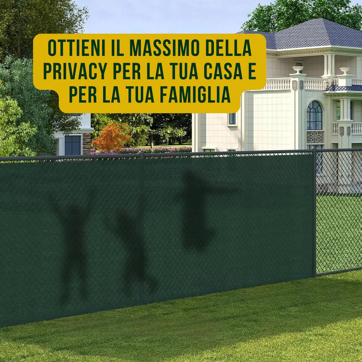 ROM PLASTICA Telo Ombreggiante Oscurante Giardino, 80% Di Protezione, 100% ITALIANO,Rete Ombreggiante 1x25 metri, Frangivento Recinzione,Teli Ombreggianti Da Esterno,Telo Parasole Per Esterni