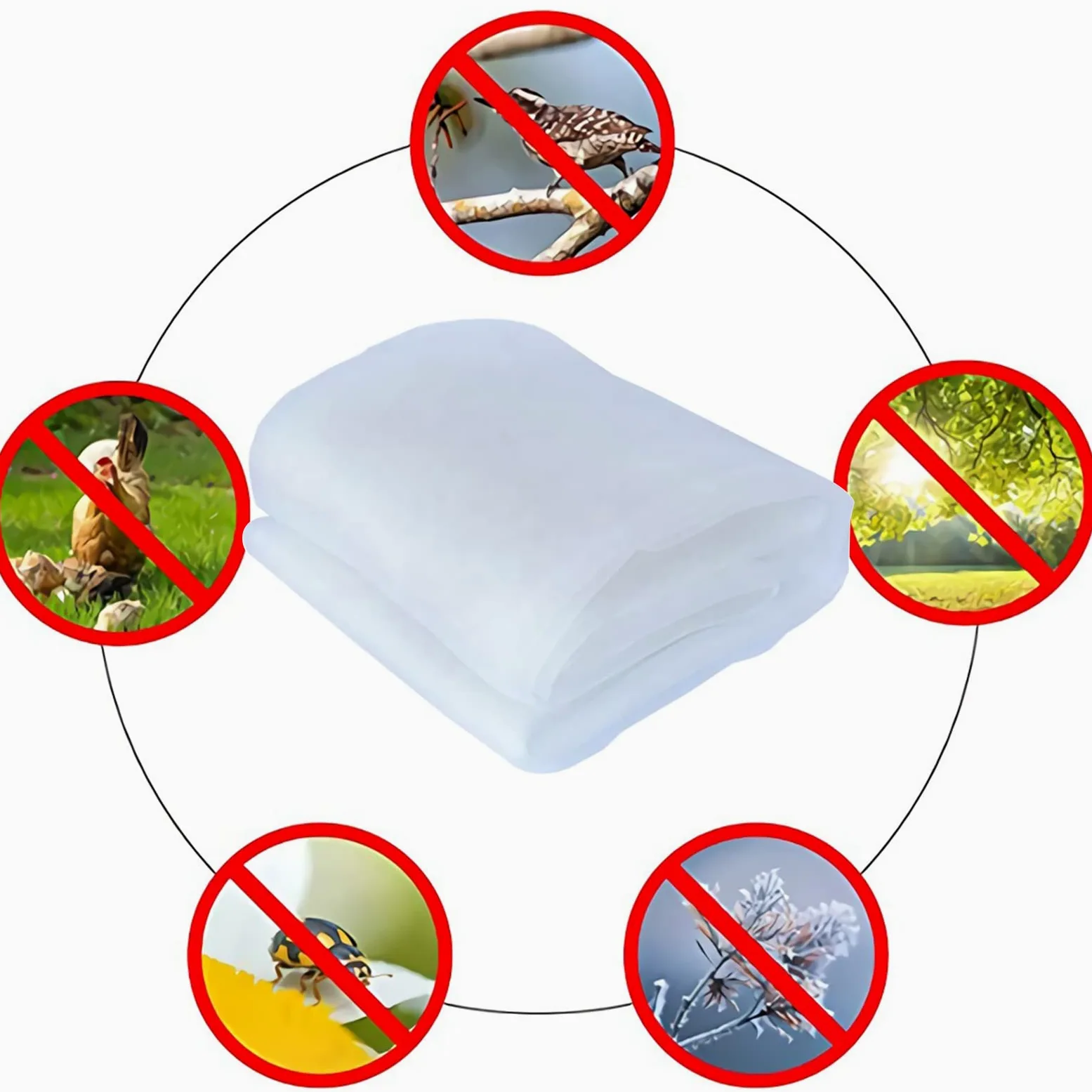 Rete per insetti a maglie strette， Garden Netting 4x7m for Vegetables Plants Fruits Flowers