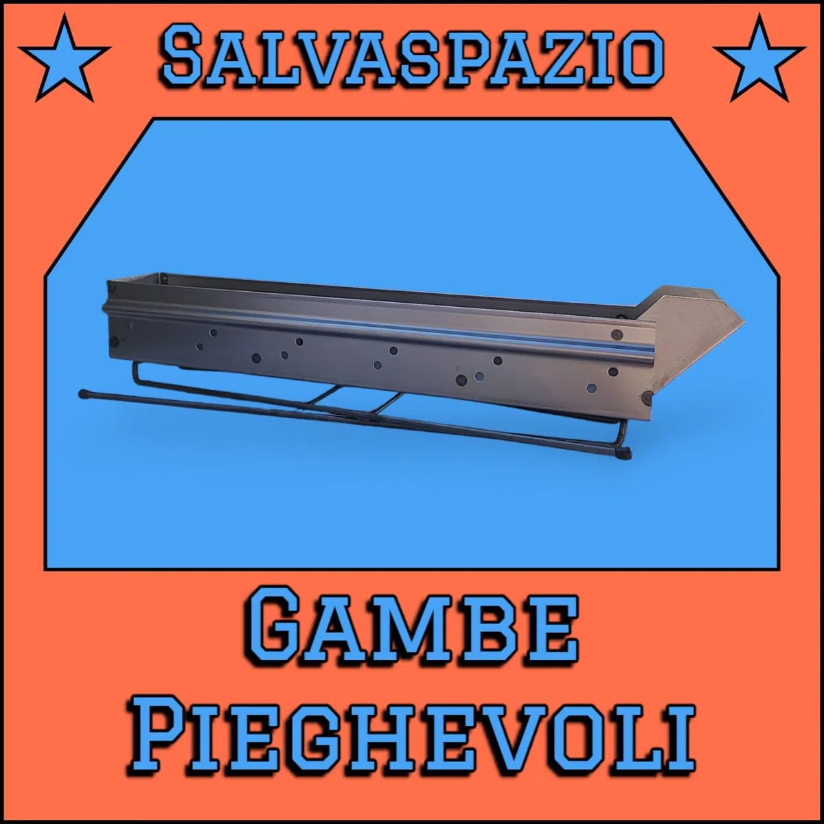 Canaletta Arrosticini Empotec Fornacella a Carbone Cottura Carne Spiedini, Gambe Pieghevoli, Ottimo Materiale Qualità Lunghezza 80cm Colore Grigio Grill BBQ Barbecue Abruzzo MADE IN ITALY