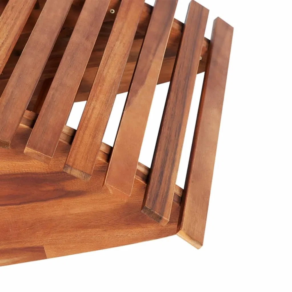 vidaXL 2X Sedie a Sdraio a Dondolo Stile Rustico Robusti Ergonomici Lettino Prendisole per Interni e Giardino Finitura ad Olio Legno di Acacia