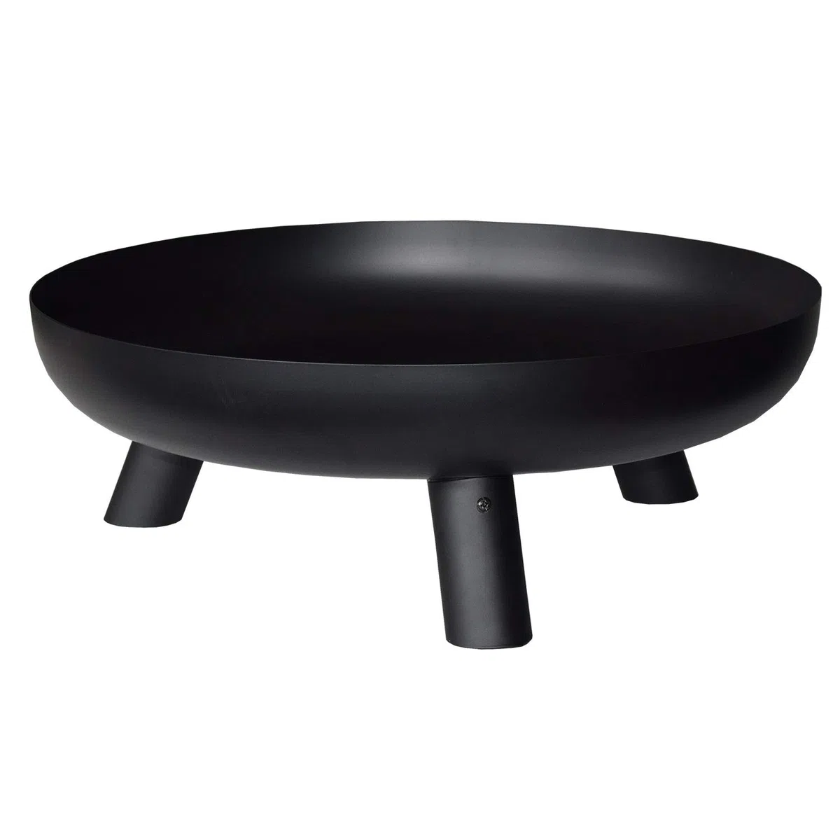 Cook’in Garden - Braciere da giardino in acciaio, grande vasca con piedi stabili, resistente alle alte temperature, focolare da esterno per terrazza, robusto e durevole, nero