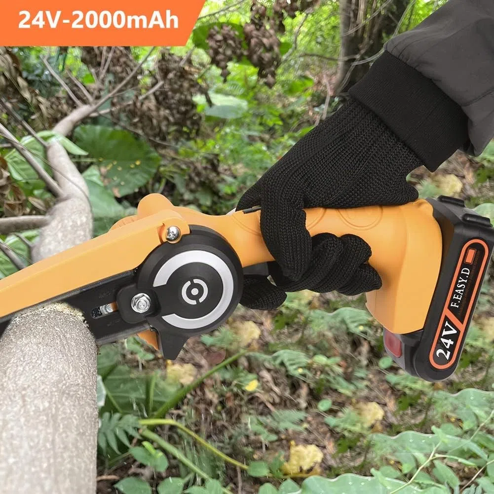 flintronic 24V 2000mah Batteria di Backup per Mini Motosega Elettrica, Accessori per Motosega a Mano da 6 Pollici, Accessori per Motosega