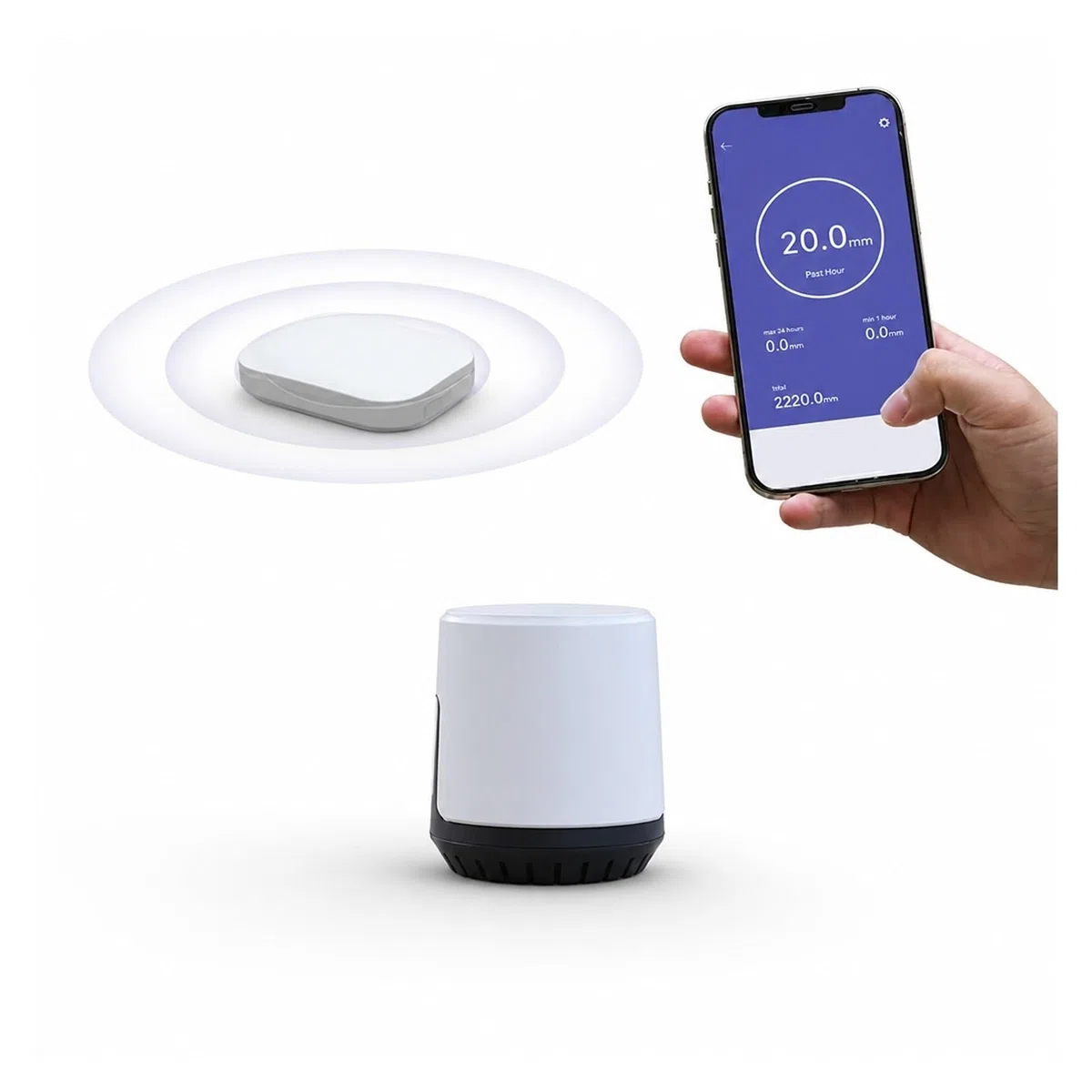 Pluviometro esterno, Pluviometro Digitale Wireless Da Esterno Con App | Only the Rain Gauge