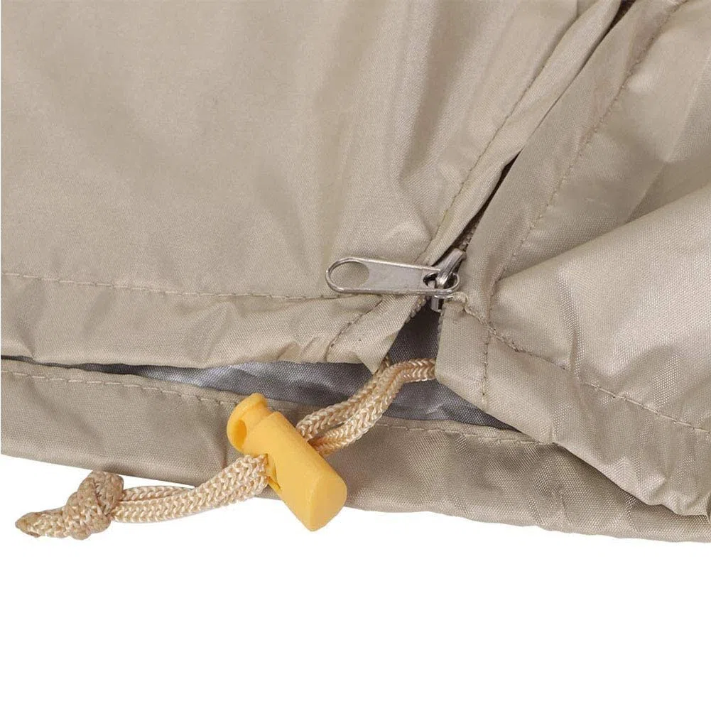 LZQpearl Copertura Ombrellone Impermeabile, Resistente Tessuto Antistrappo Resistente All'ombrello Copertura per Ombrellone A Sbalzo Extra Grande, Impermeabile, Antivento, Anti-UV (Beige,240 * 57CM)