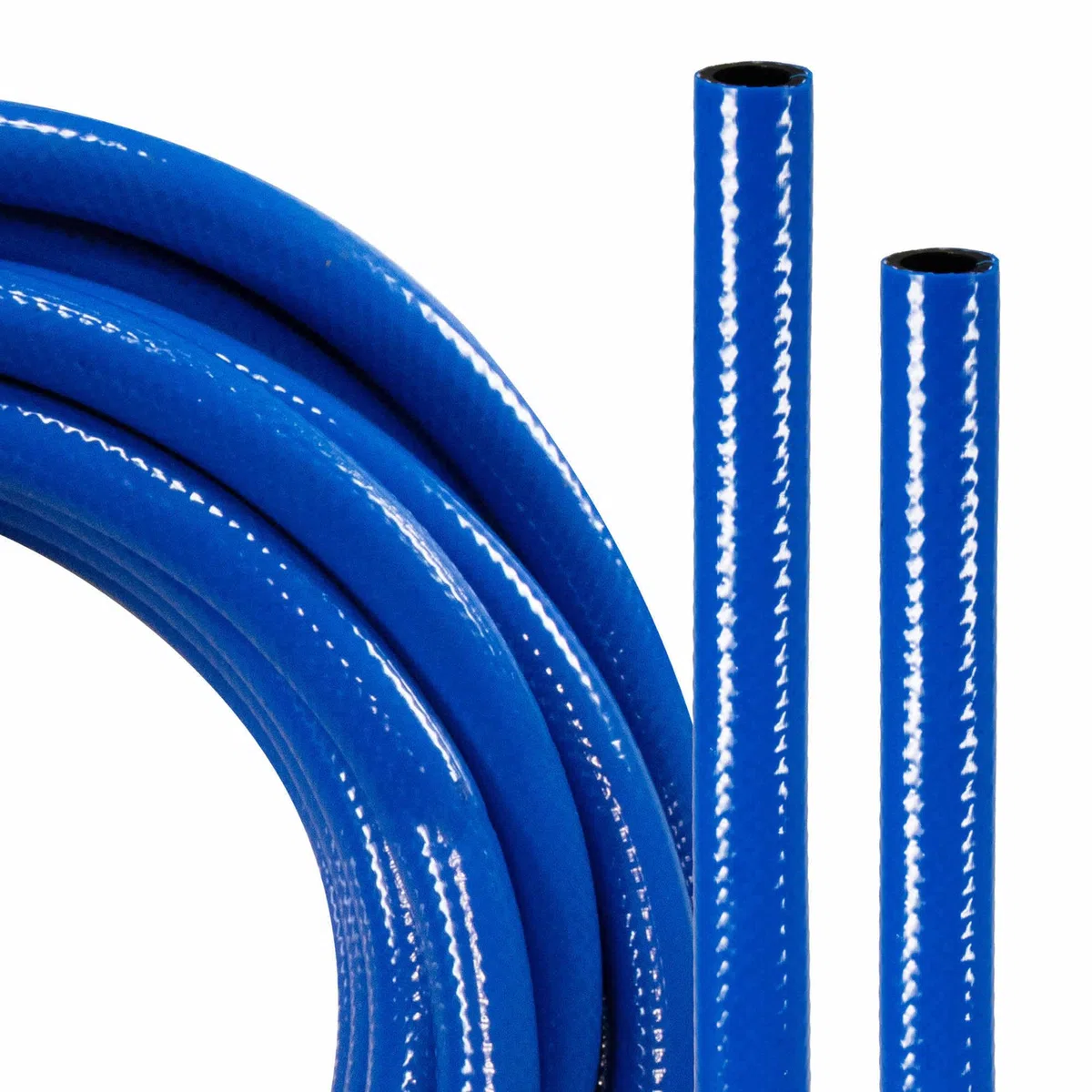 SeKi Tubo per aria compressa da 100 metri, 6 mm, 1/4", in PVC, per compressore d'aria, flessibile, resistente all'abrasione e rinforzato in tessuto fino a 20 bar