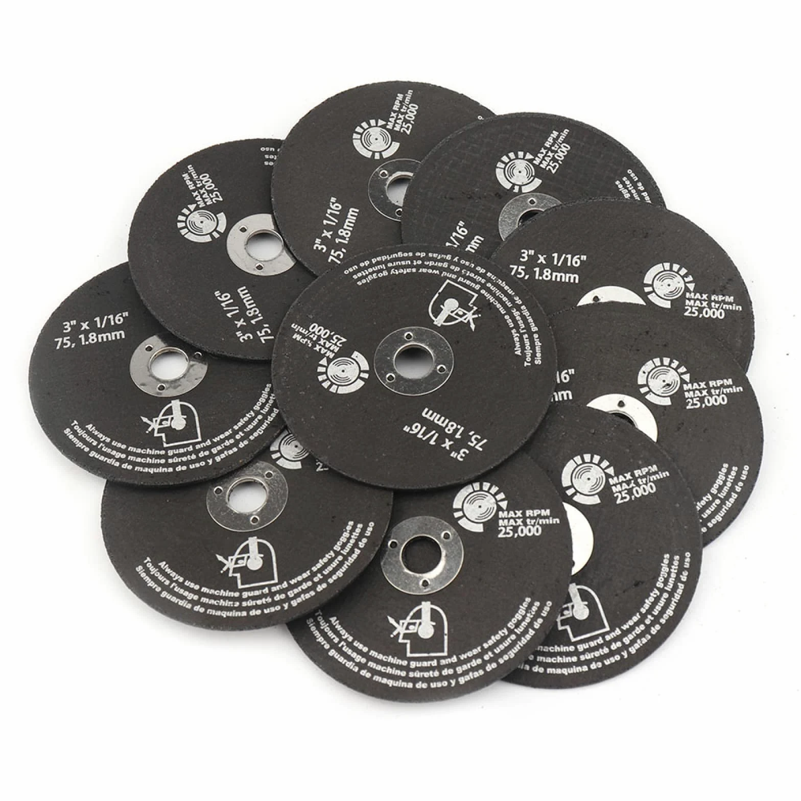 Lama per sega circolare per legno, Dischi da taglio for smerigliatrice, mola abrasiva in resina da 3" e 75 mm, utensili for fresatura, 25 pezzi(30pcs)