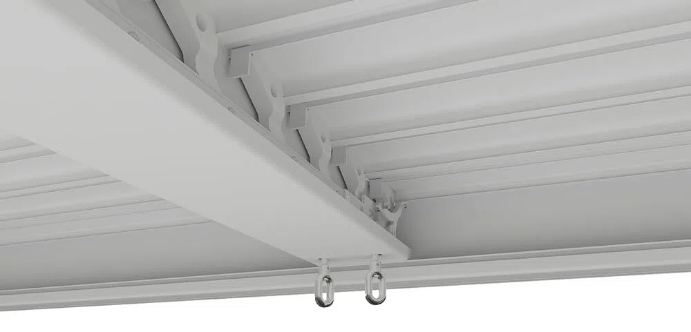 VERDELOOK | Pergola Bioclimatica Atena 100 Bianca 3x4 H2,5 m con Lamelle Orientabili, Pergola da Giardino in Alluminio con Arganello e Grondaia Integrata, Pali 10x10 cm