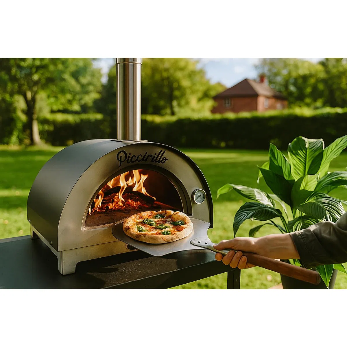 BELLANAPOLI - Forno a legna professionale Piccirillo Forno per pizza 70 x 70 x 40 cm