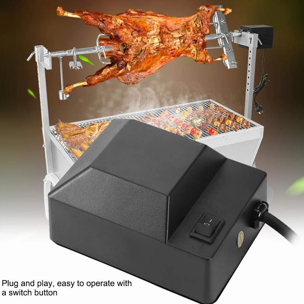 Zerodis Motore per Barbecue Kit Arrosto Motore Barbecue Girarrosto Motor BBQ Grill Gas Elettrico Motore Principale Impermeabile Grill Motor Spina 220V UE