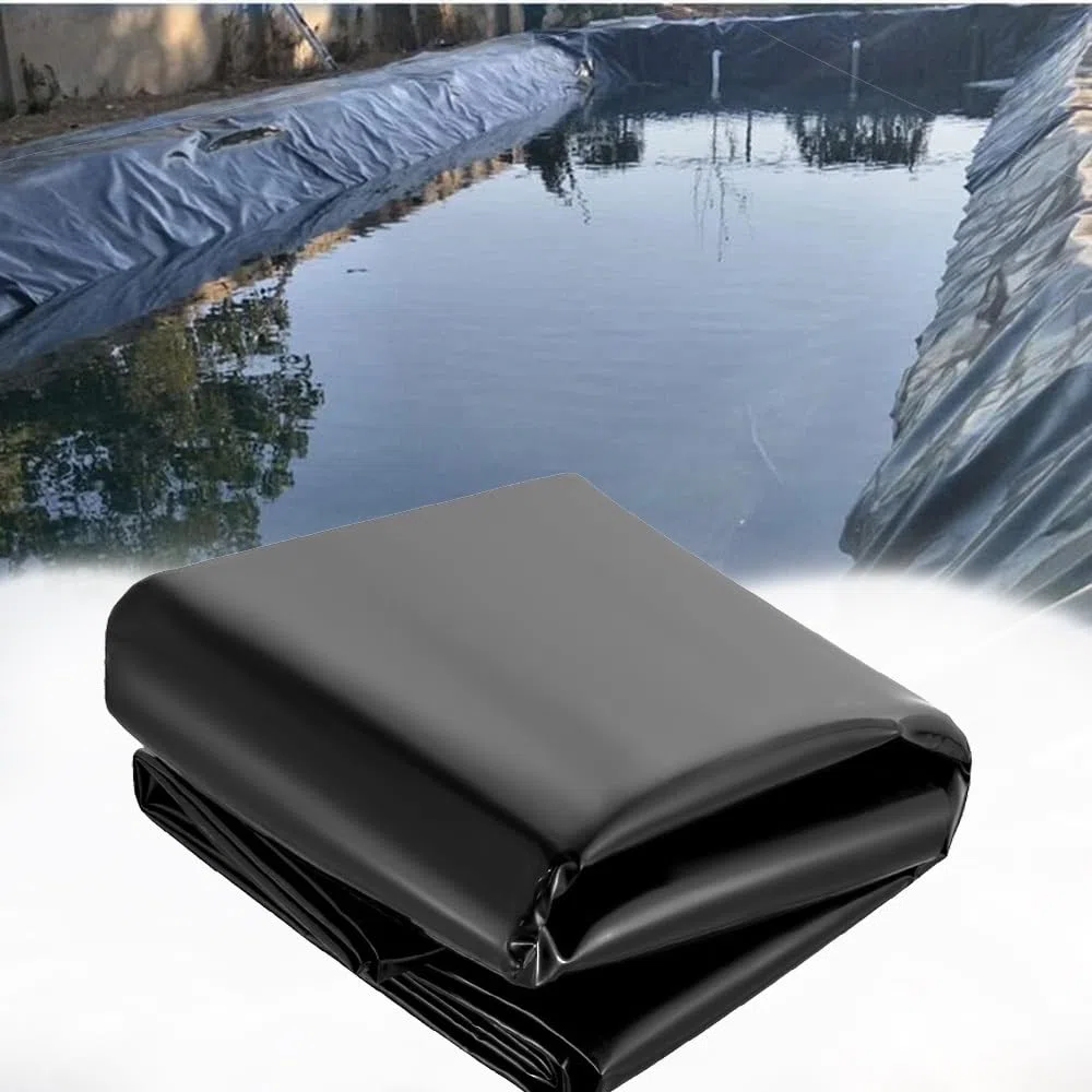 Telo Impermeabile in HDPE Resistente per laghetti, cascate e fontane da Giardino, 4x6 m. Copertura per vasche, Giardini Acquatici e Giochi d'Acqua.