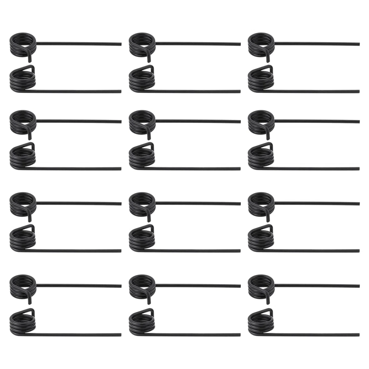 12 Paia di Molle Resistenti per Ventilatori Tamburi Molle A Destra E A Sinistra Rulli Molle Resistenti Compatibile con al-KO 38 E 38 P 32 VLE 38 VLB 38 VLE Nere 56x11mm