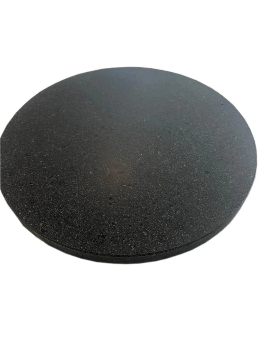Pietra lavica rotonda liscia spessore 2 cm, griglia in pietra ollare naturale, barbecue Tutte le misure. (Diametro 50 cm)
