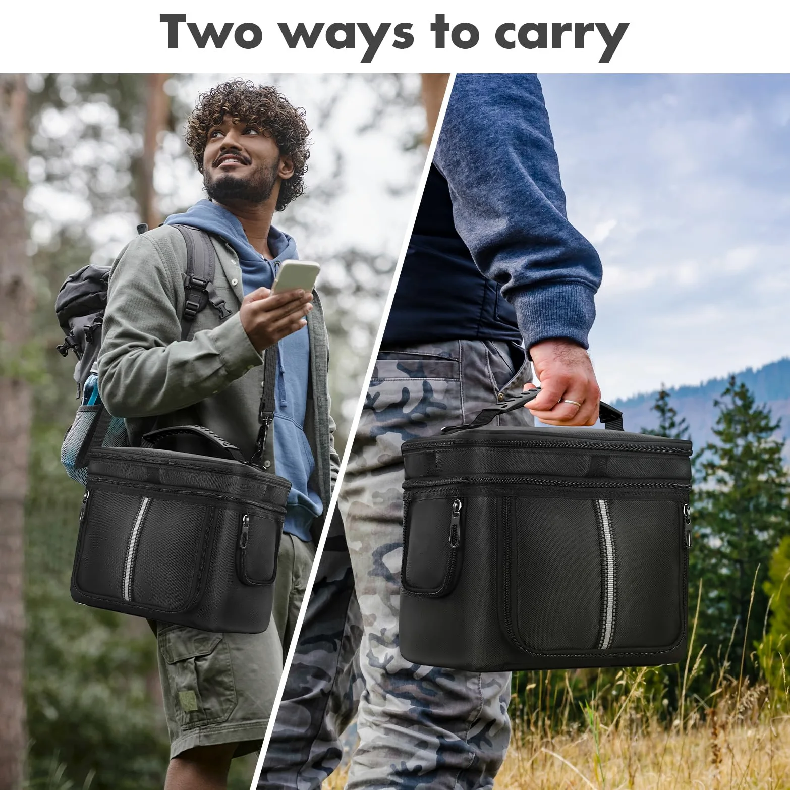 Borsa da viaggio imbottita per BLUETTI Elite 30 V2 Outdoor Travel Use Power Station Storage Case con Multi-tasche impermeabile con manici e cinghie staccabili