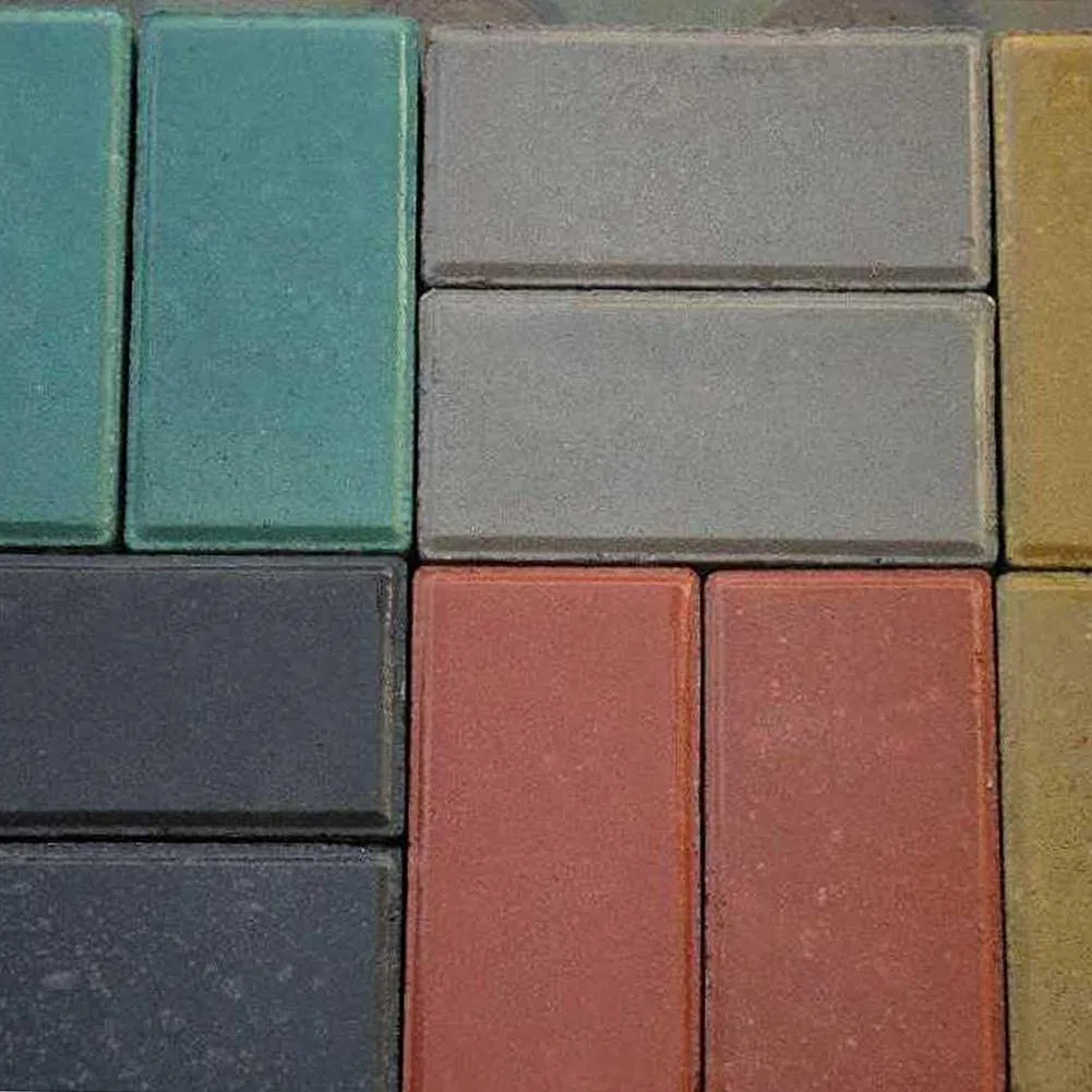 Set di 2 stampi per pavimentazione in mattoni per fai da te per calcestruzzo, corridoio, pietra, sentiero da giardino, pezzi di cortile