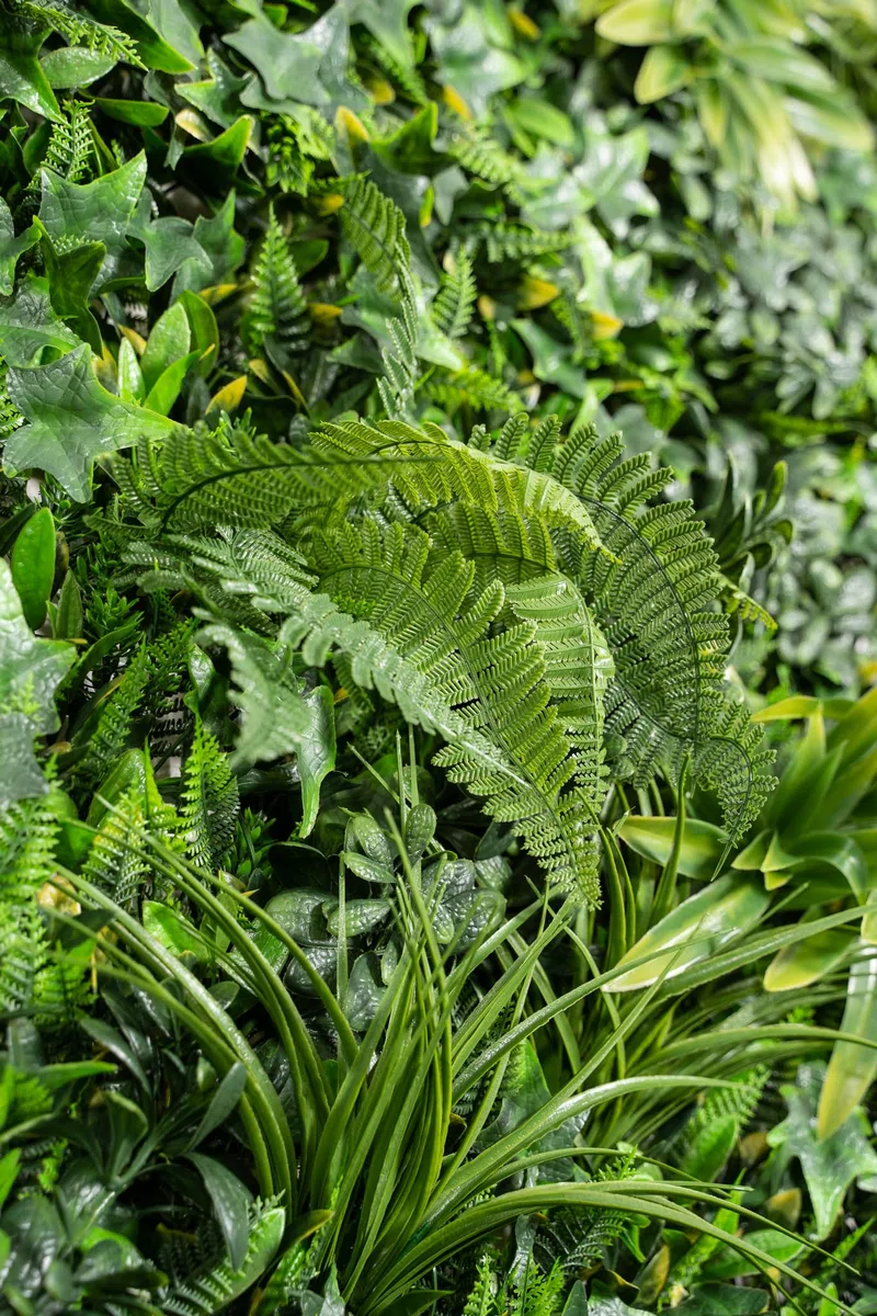 XONE Siepe Artificiale Jungle 100x100cm | Siepe Finta Foglie Giungla | Edera Sintetica Verde Ringhiera