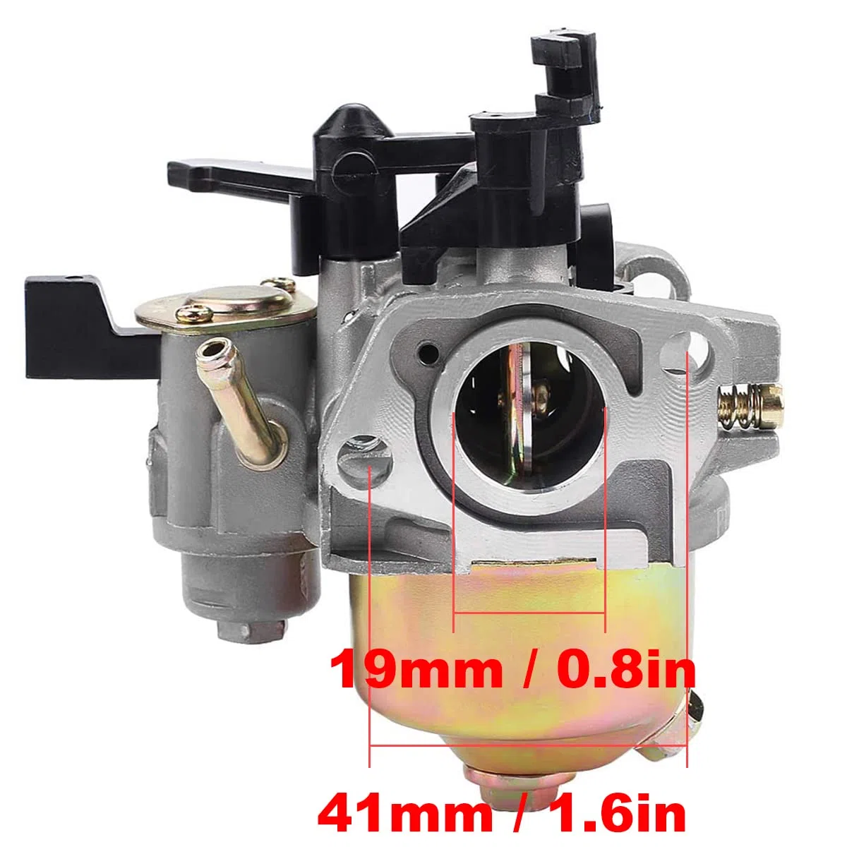 ZAMDOE Carburatore per Honda GX160 5.5HP GX200 GX168 6.5 HP GX140 Motore 196cc WP20 EG1400 Porto Merci per Predator 212cc Go Kart OHV per Baja Mb165 Mb200, Sostituisce 16100-ZH8-W61